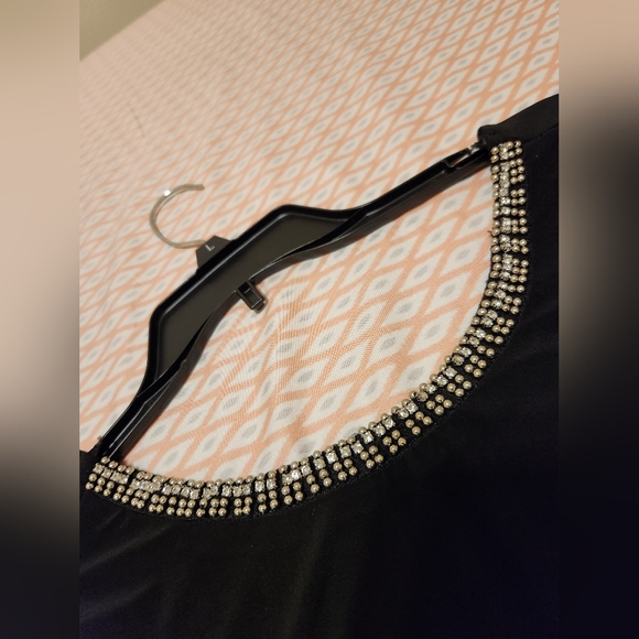 Black long bell sleeve dress - Picture 6 of 6